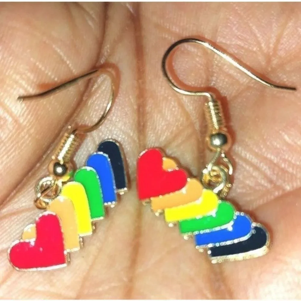 Hand crafted Small Rainbow Earrings For Ladies and Kids